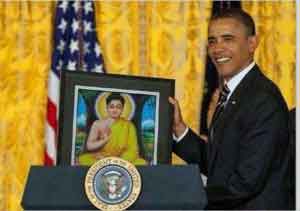 Tổng thống Obama thỉnh Phật vào nhà trắng