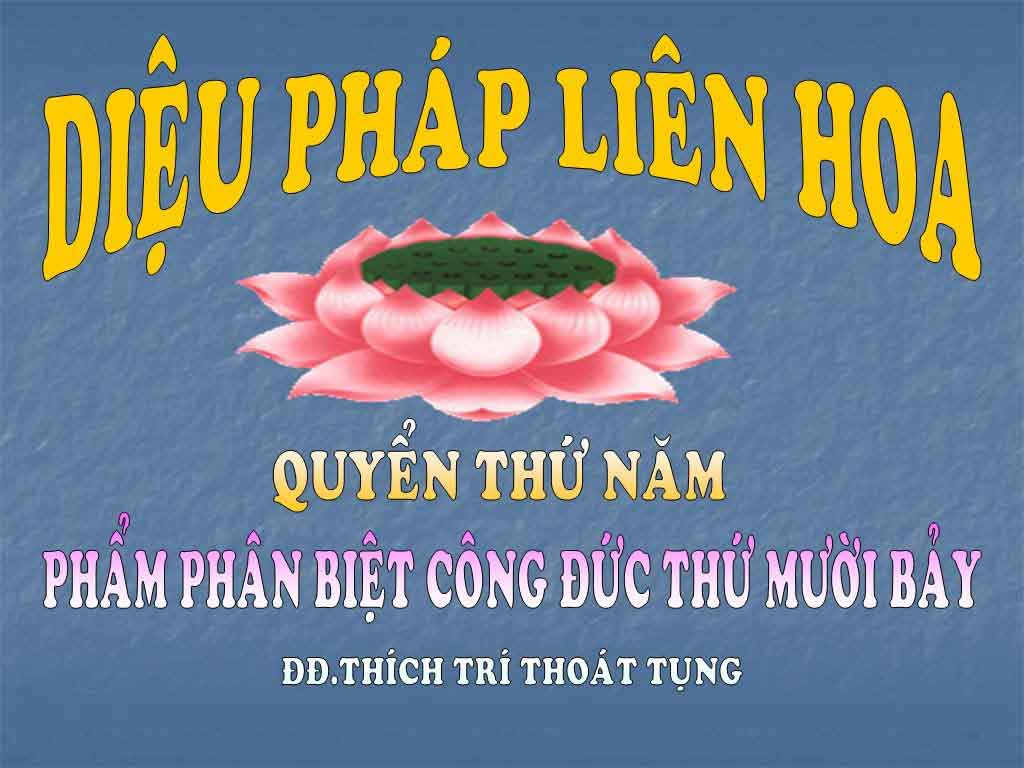 Kinh Diệu Pháp Liên Hoa phẩm phân biệt công đức 17 1