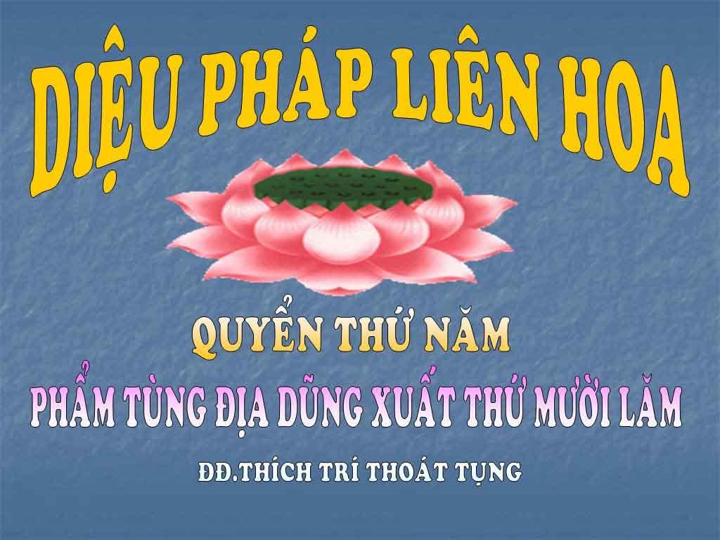 Kinh Diệu Pháp Liên Hoa phẩm tùng địa dũng xuất 15 1