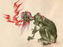 sự tích quỷ mẹ và thí thực khi ăn cơm