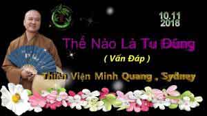 Thế nào là tu đúng