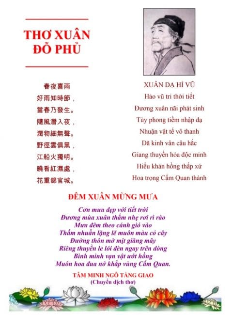 thơ xuân đỗ phủ