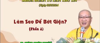 Làm sao để bớt giận?